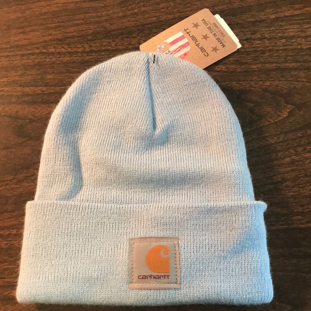Carhartt light blue beanie NWT